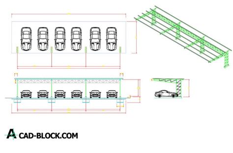 autocad car parking block.